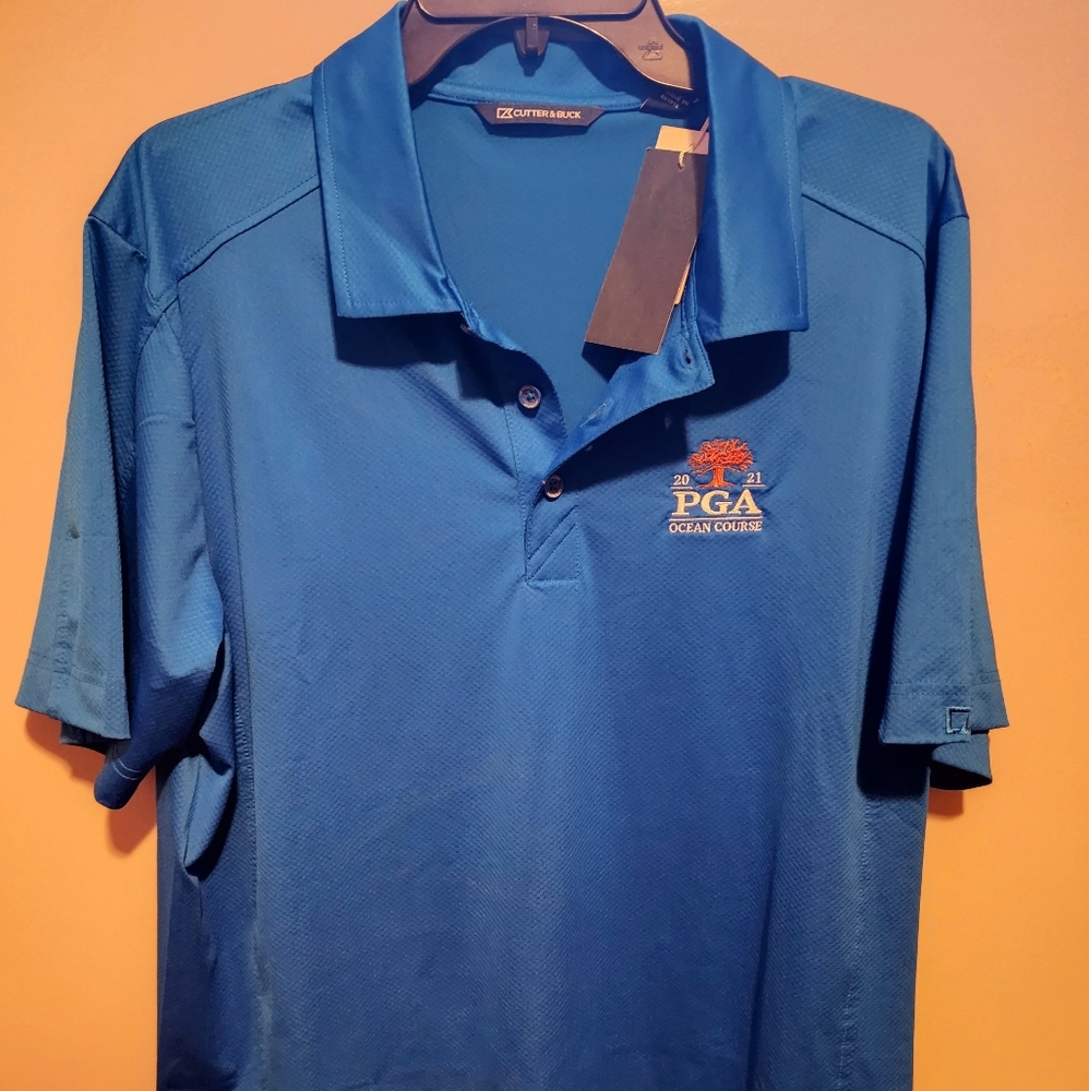 PGA Ocean Course men's golf polo shirt NWT